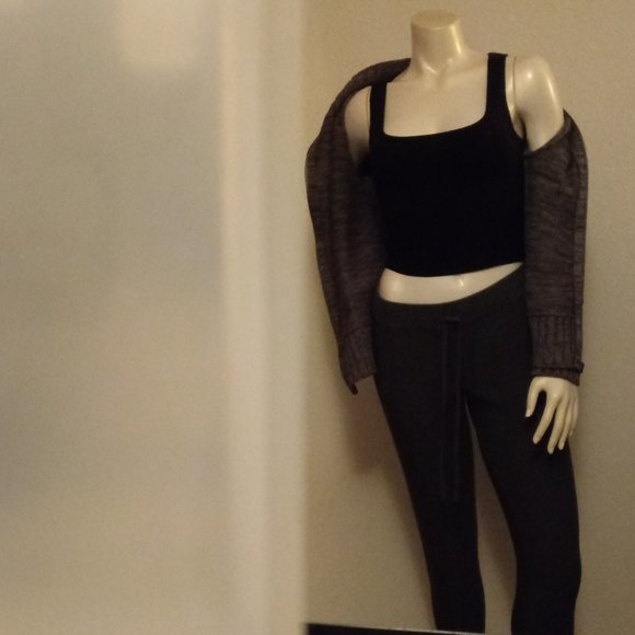 Moda Intl Grey Asymmetrical Sweater Jacket - Picture 11 of 16